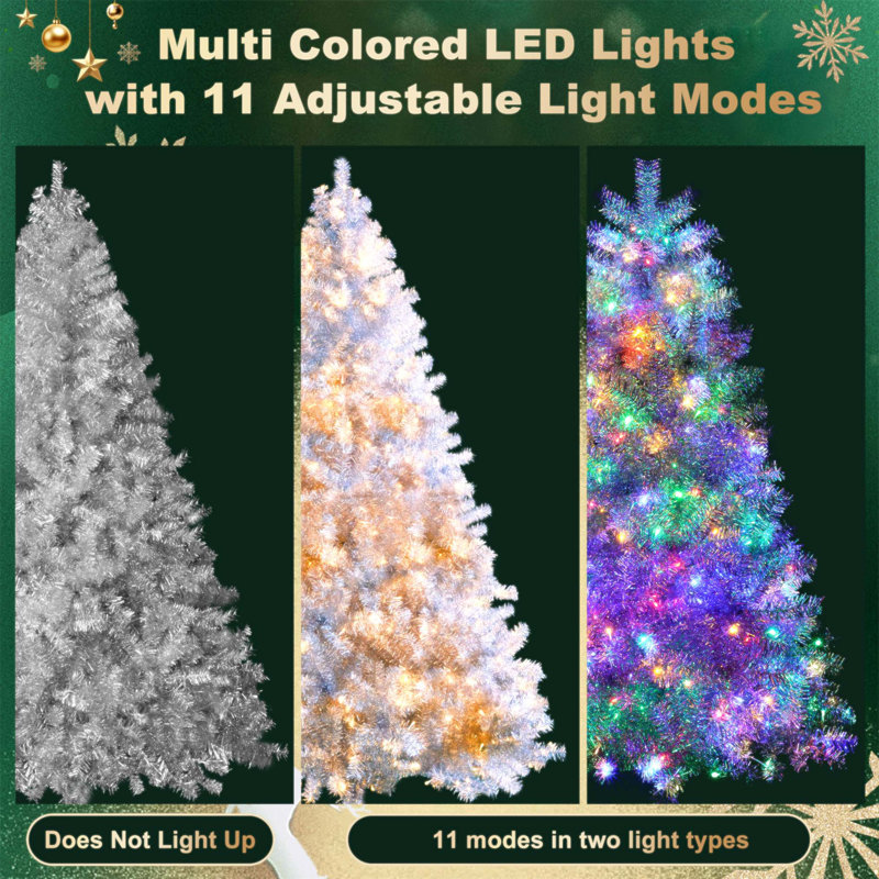 Latitude Run® 6FT Pre-Lit Artificial Christmas Tree with 800